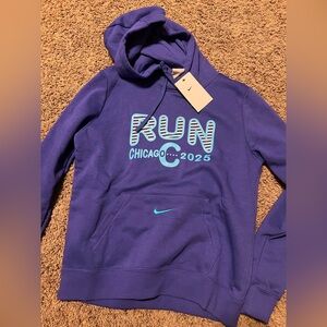 Womens nike Purple Run Chicago 2025 Hoodie (HQ4303 539) size small